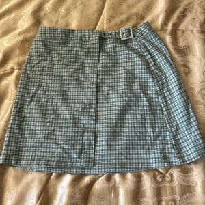 John Galt (Brandy Melville) Wrap Skirt. One Size. Green Plaid.